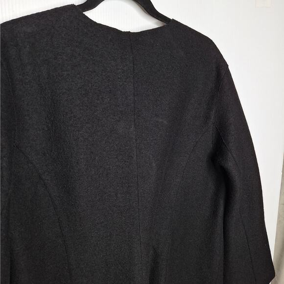 Beyond Threads Alpaca Wool Asymmetric Cardigan Jacket XL Lagenlook Waterfall - Picture 11 of 11